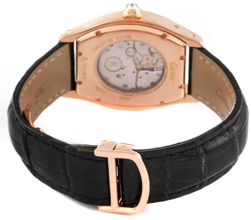 Cartier Tortue WA503751 34.5mm Rose gold Silver 1