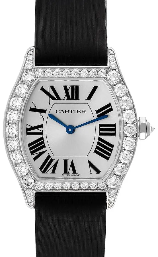 Cartier Tortue WA507231 34mm White gold Silver