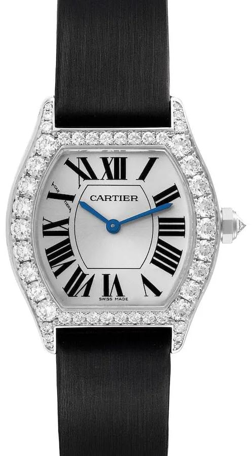 Cartier Tortue WA507231 34mm White gold Silver