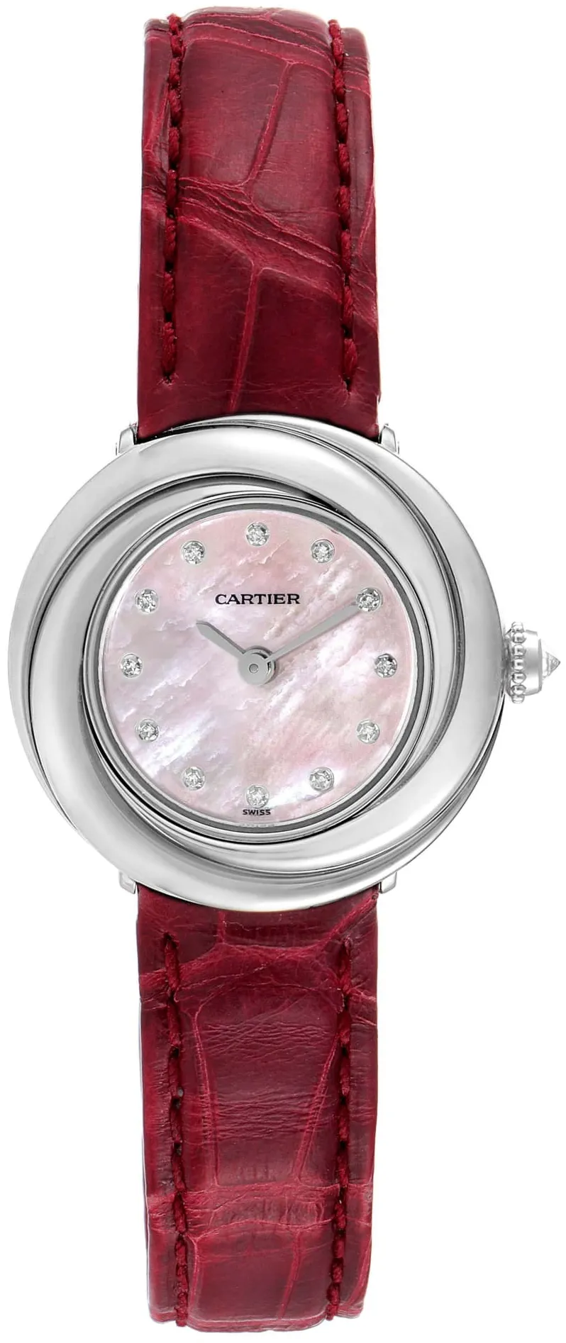 Cartier Trinity WG200846 26.9mm White gold Mother-of-pearl