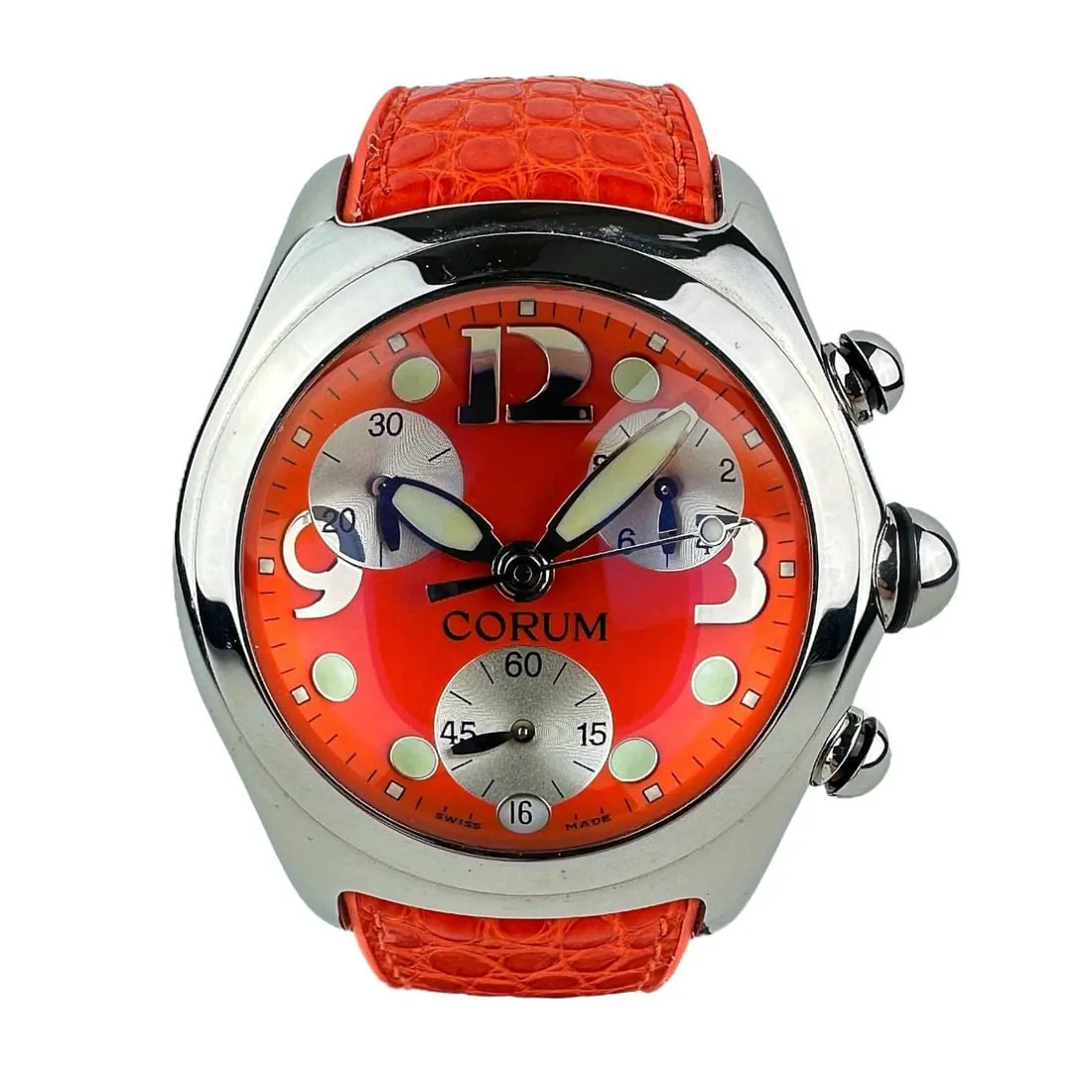 Corum Bubble Stainless steel Red