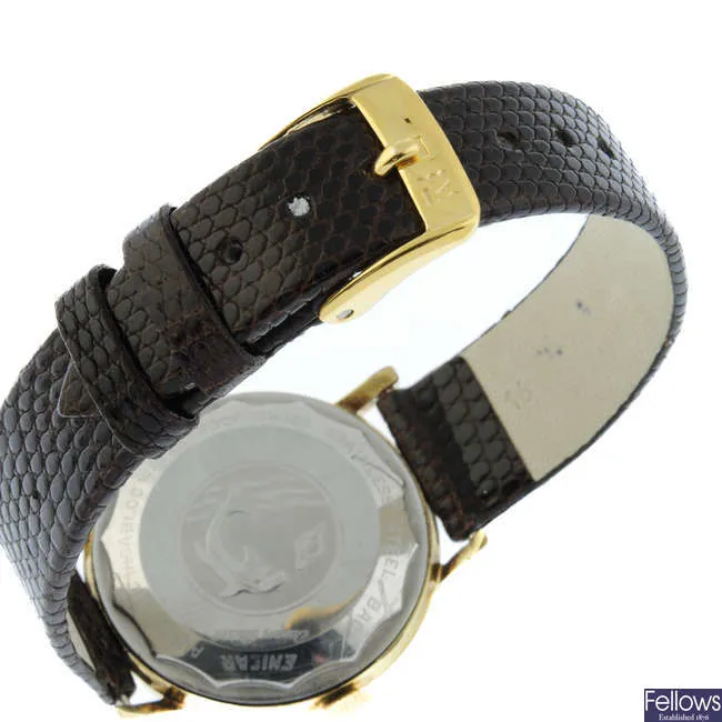 Enicar 34mm Stainless steel and Gold-plated Champagne 1