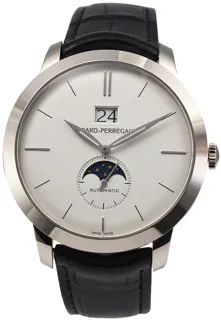 Girard-Perregaux 1966 Big Date Moon 49546-53-132-BB60 White gold Silver