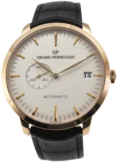 Girard-Perregaux 1966 49543-52-131-BB60 Rose gold Silver