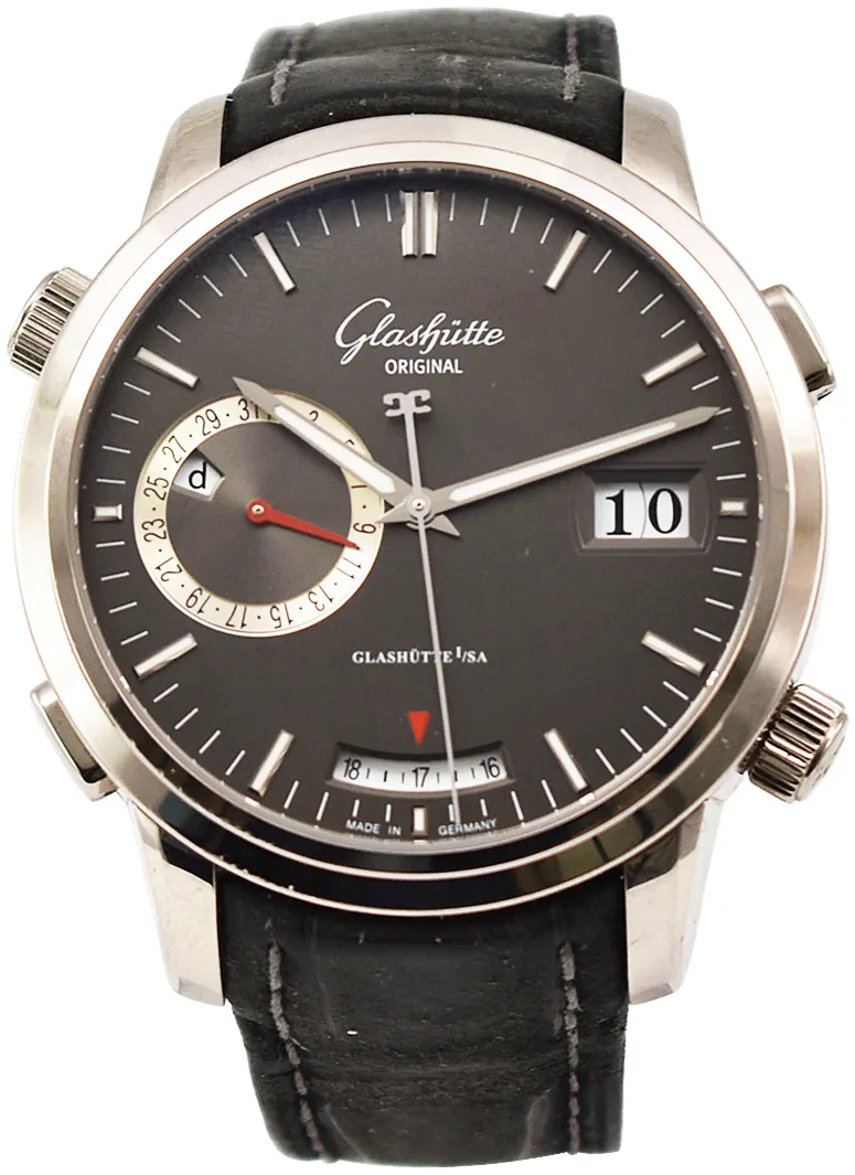 Glashütte Senator 100-13-04-04-04 42mm White gold Gray