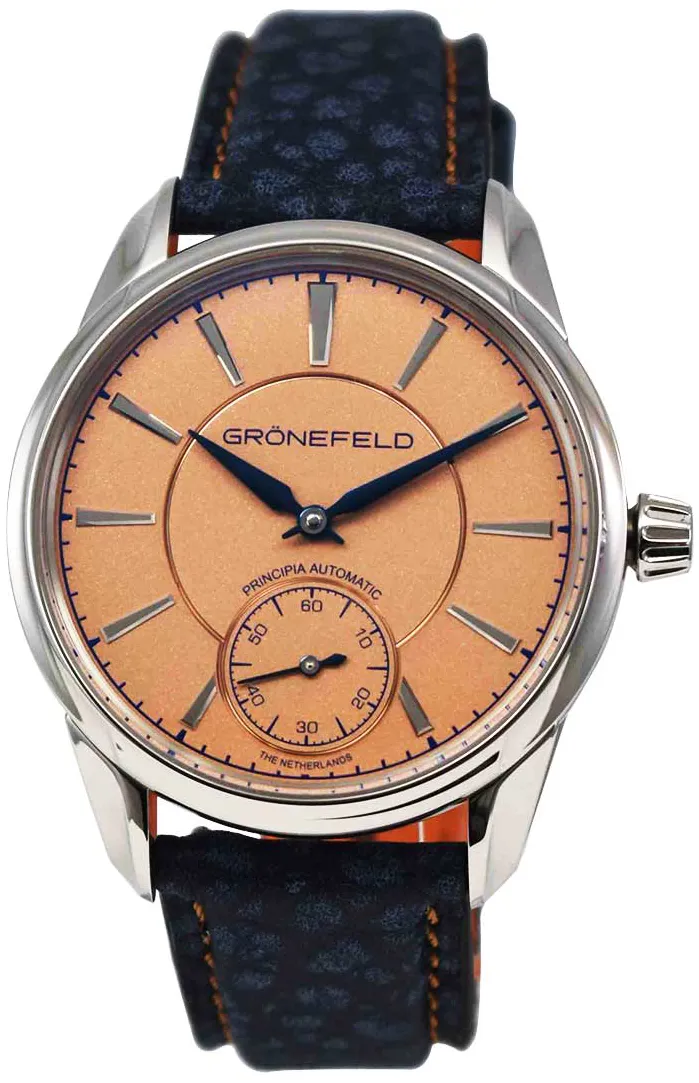 Grönefeld 1941 Principia 39.5mm Stainless steel Salmon