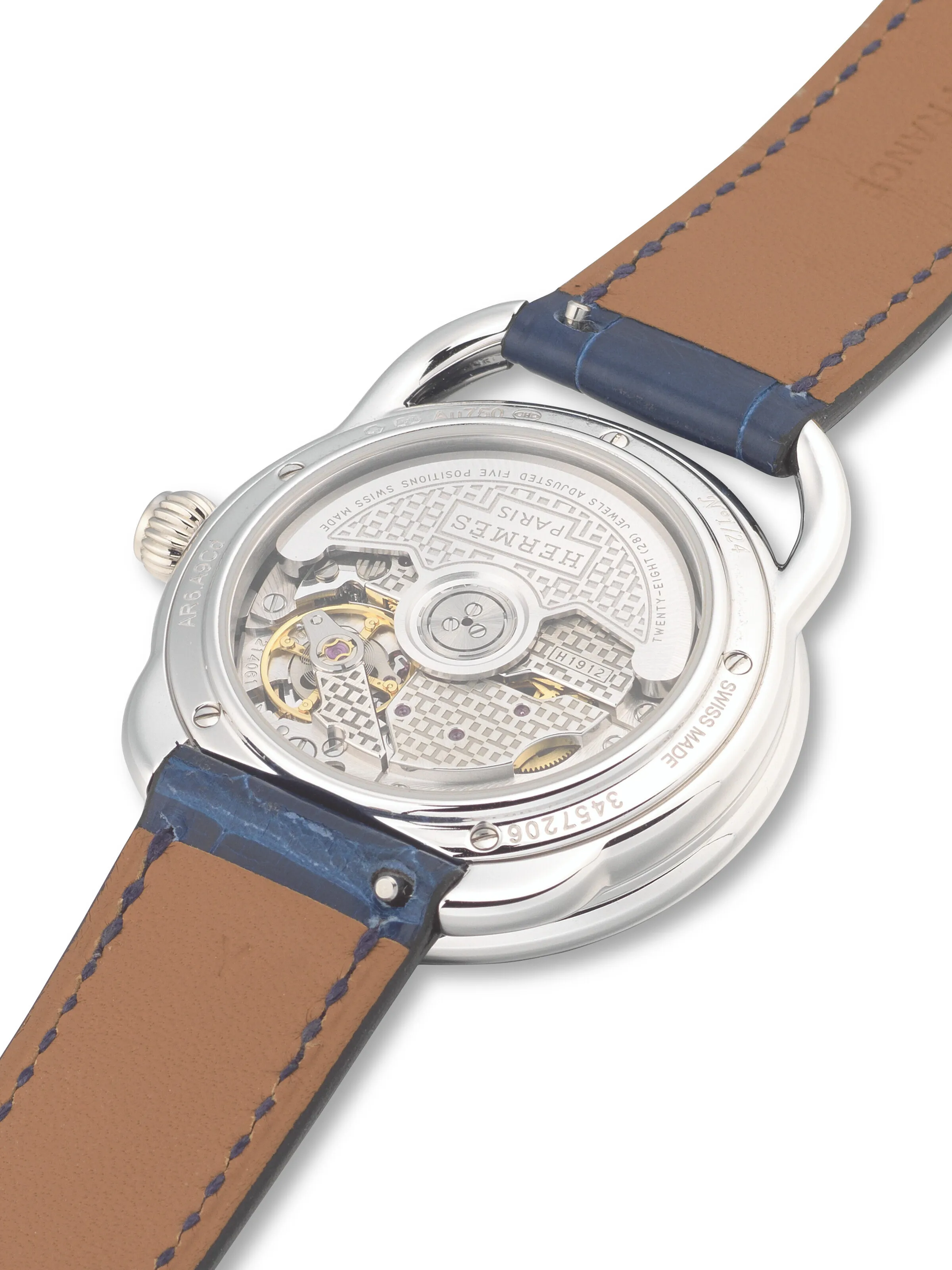 Hermès Arceau 34mm White gold and Sapphire 1