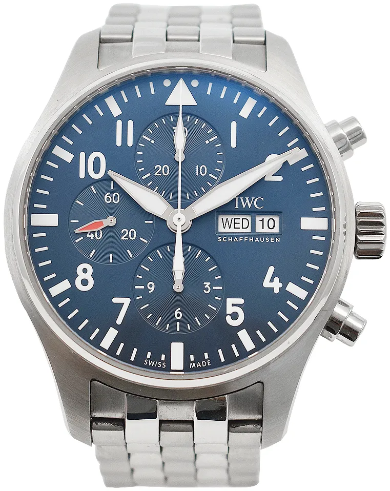 IWC Pilot Chronograph IW377717 43mm Stainless steel Blue