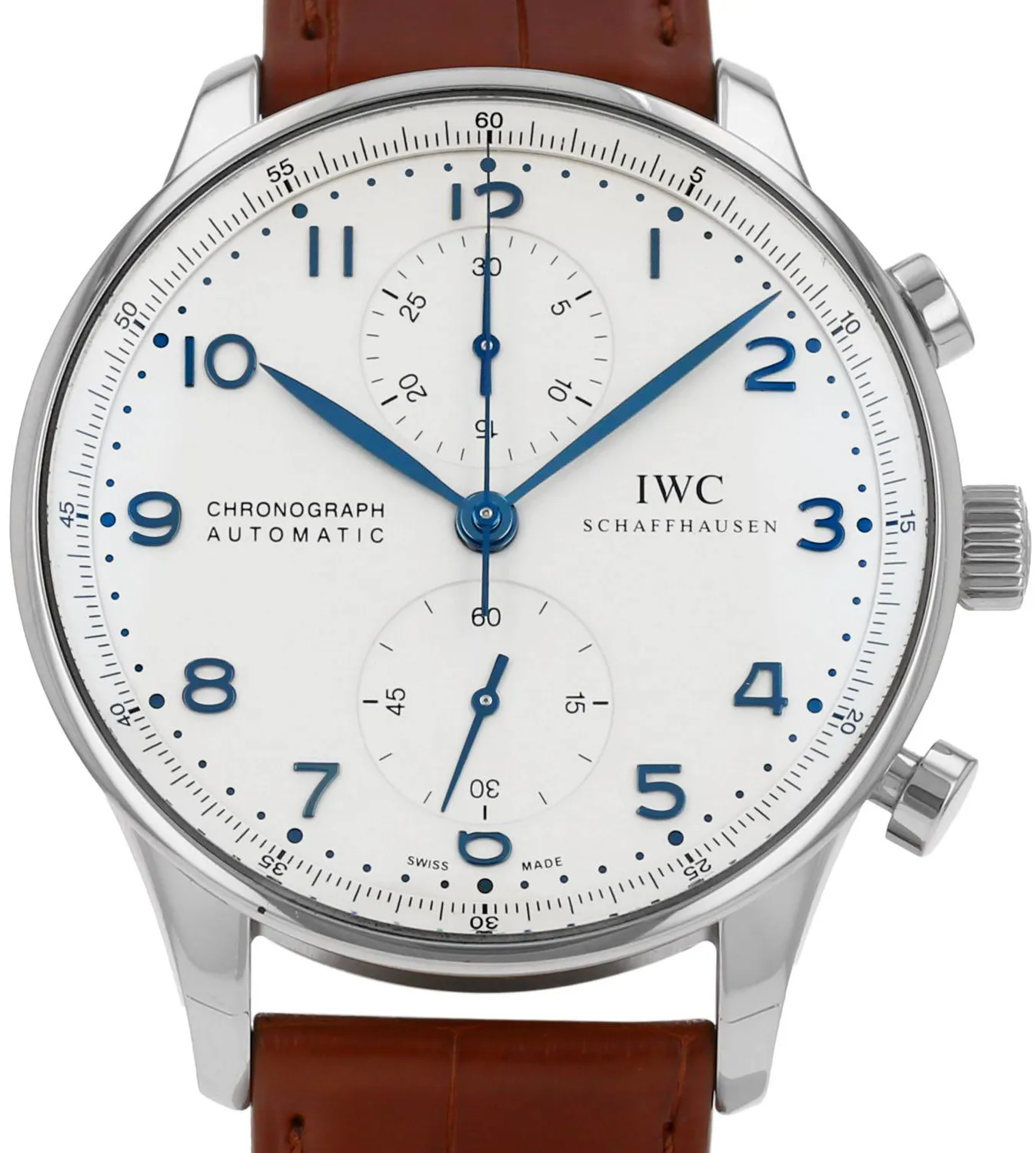 IWC Portuguese Chronograph 3714 41mm Stainless steel Cream