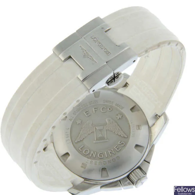 Longines Conquest L3.661.4 43mm Stainless steel and ceramic Mother-of-pearl 1
