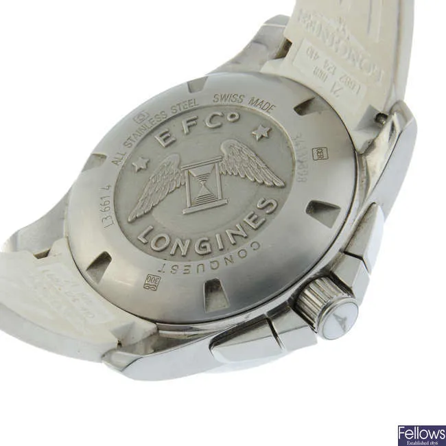 Longines Conquest L3.661.4 43mm Stainless steel and ceramic Mother-of-pearl 3