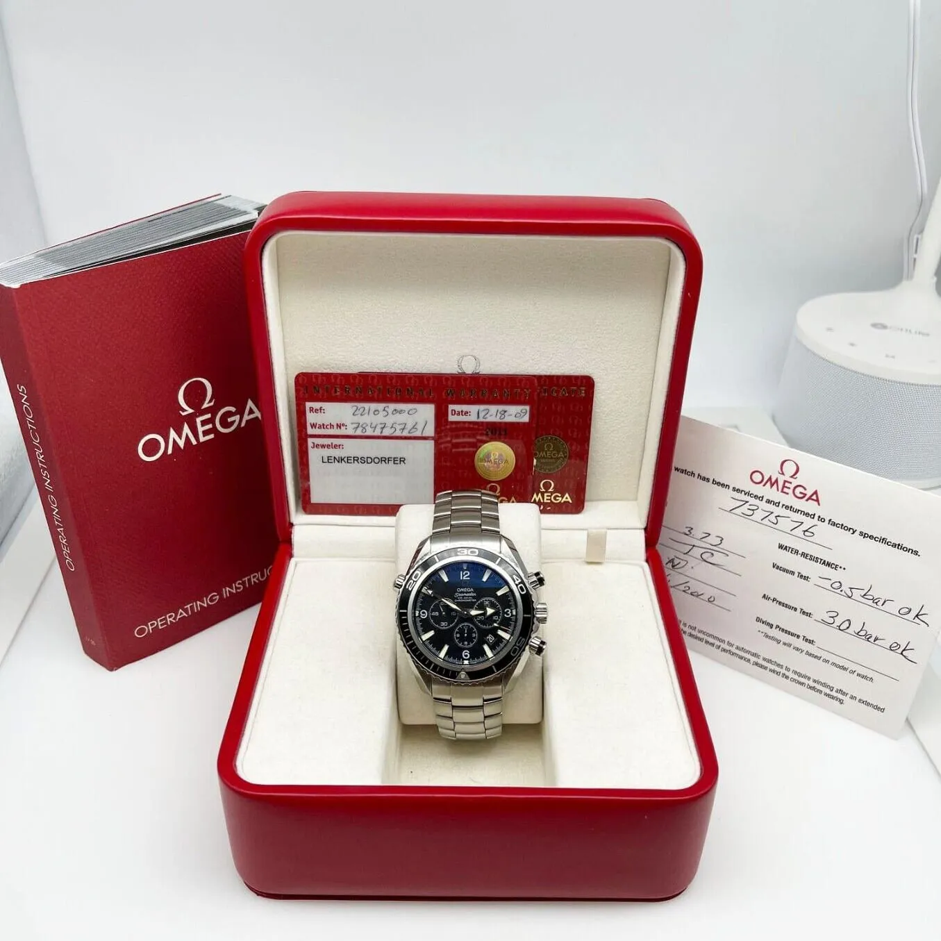 Omega Seamaster Planet Ocean 2210.50.00 45.5mm Stainless steel Black 1