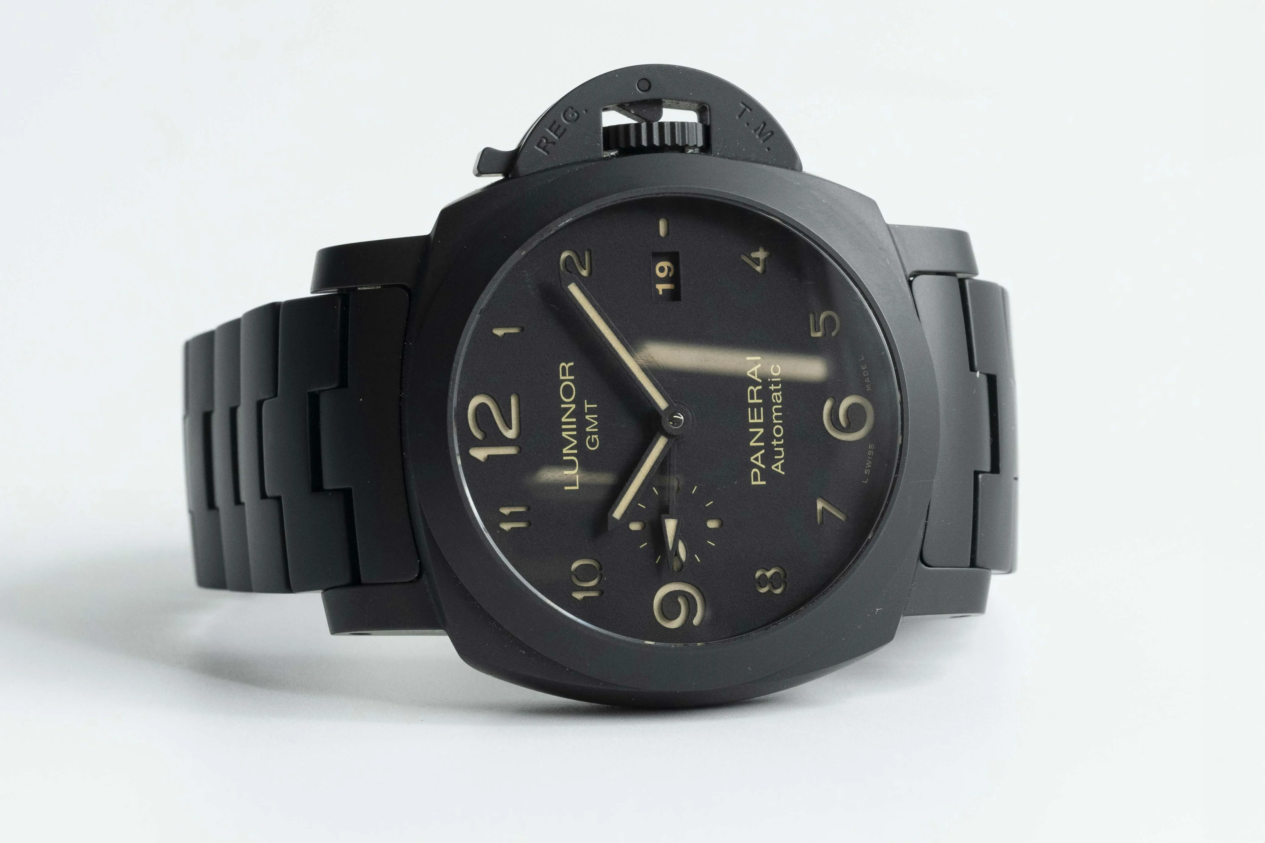 Panerai Luminor 1950 3 Days GMT Automa PAM 01438 44mm Ceramic Black 14