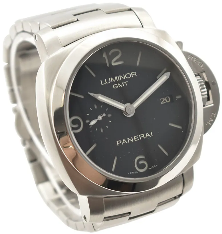 Panerai Luminor 1950 3 Days GMT Automa PAM 00329 44mm Stainless steel Black 2