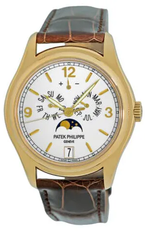 Patek Philippe Annual Calendar 5146J-001 39mm Yellow gold Beige