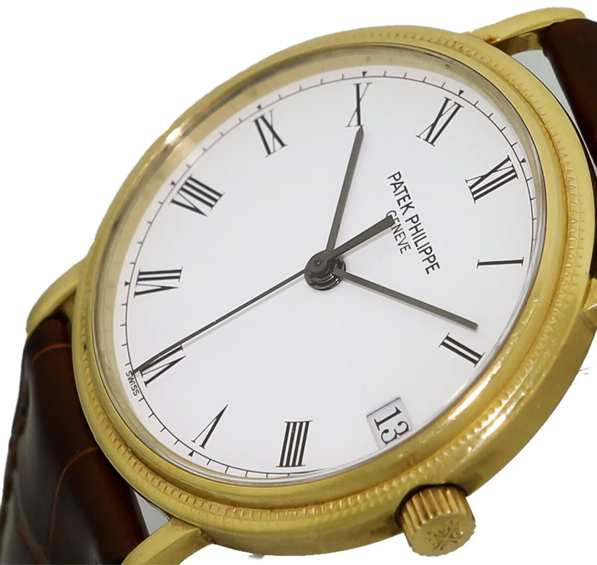 Patek Philippe Calatrava 3802/200 34mm Yellow gold White 2