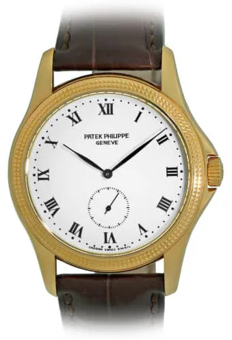 Patek Philippe Calatrava 5115J 35.5mm Yellow gold Cream