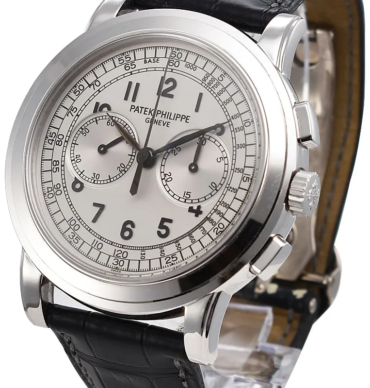 Patek Philippe Chronograph 5070G-001 42mm White gold Silver