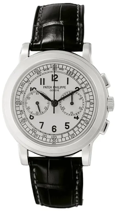 Patek Philippe Chronograph 5070G-001 42mm White gold Silver