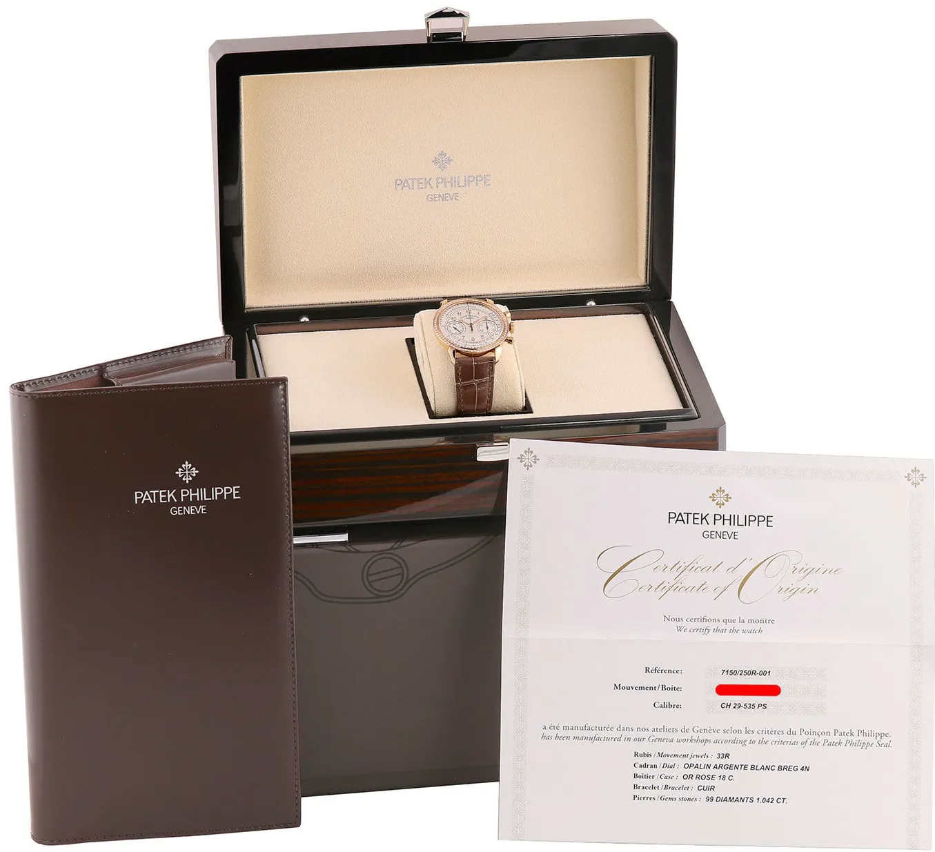 Patek Philippe Chronograph 7150/250R-001 38mm Rose gold White 4