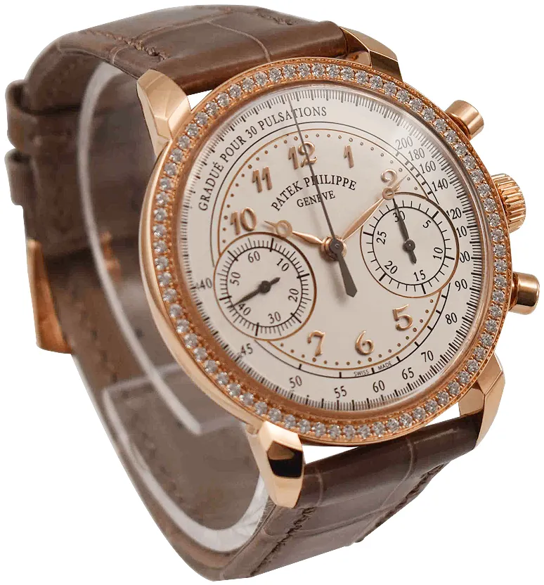 Patek Philippe Chronograph 7150/250R-001 38mm Rose gold White 4