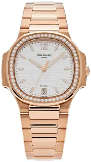 Patek Philippe Nautilus 7118/1200R-001 35mm Rose gold Silver