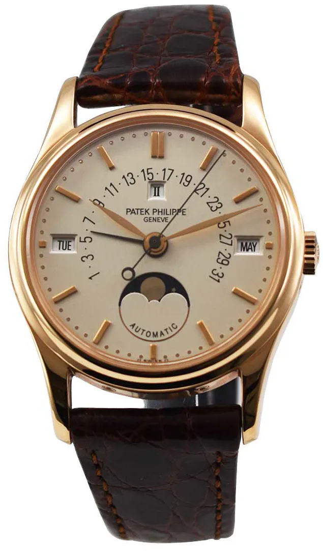 Patek Philippe Perpetual Calendar 5050R-001 36mm Rose gold Silver