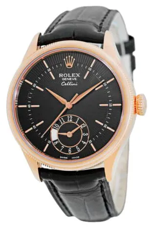 Rolex Cellini 50525-0011 39mm Rose gold Black