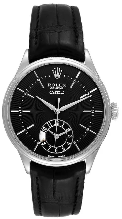 Rolex Cellini 50529-0007 39mm White gold Black