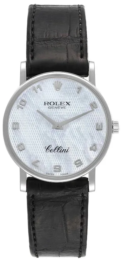 Rolex Cellini 5115 32mm Yellow gold Mother-of-pearl