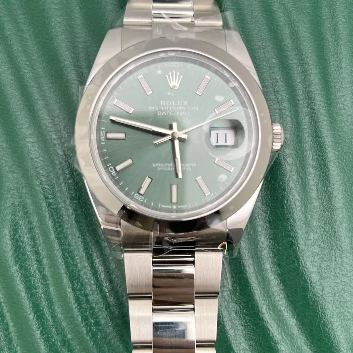 Rolex Datejust 126300-0019 41mm Oystersteel Green