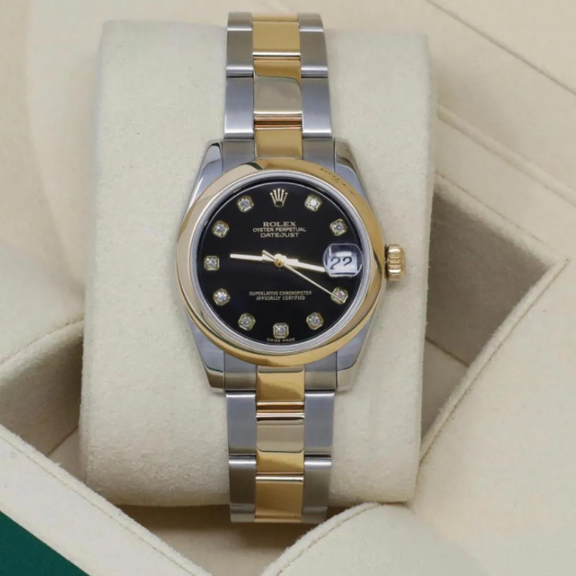 Rolex Datejust 31 178243-0051 31mm Yellow gold Black 6