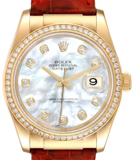 Rolex Datejust 36 116188-0091 Yellow gold White