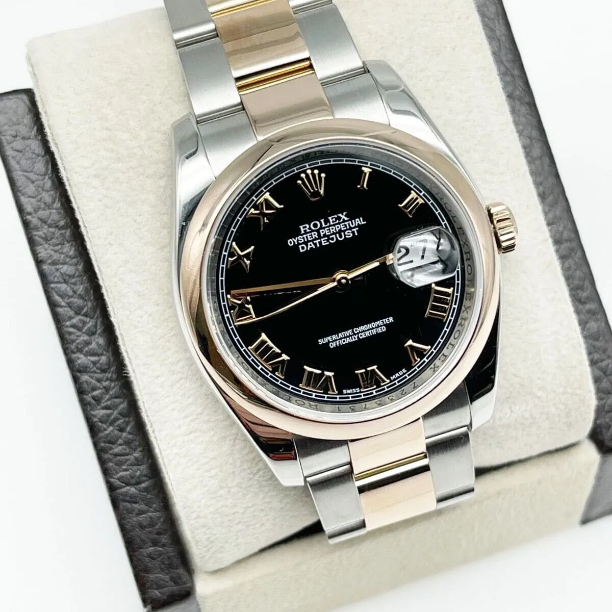 Rolex Datejust 36 116201-0092 36mm Rose gold Black 3