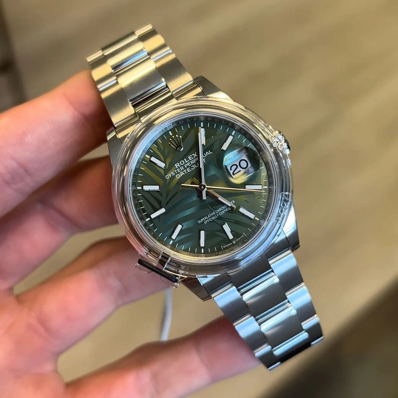 Rolex Datejust 36 126200-0020 36mm Oystersteel Green and Artistic dial 1