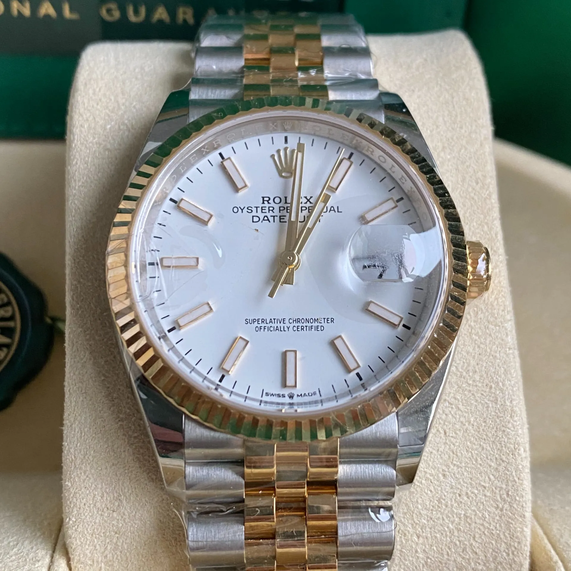 Rolex Datejust 36 126233-0019 36mm Yellow gold and Oystersteel White