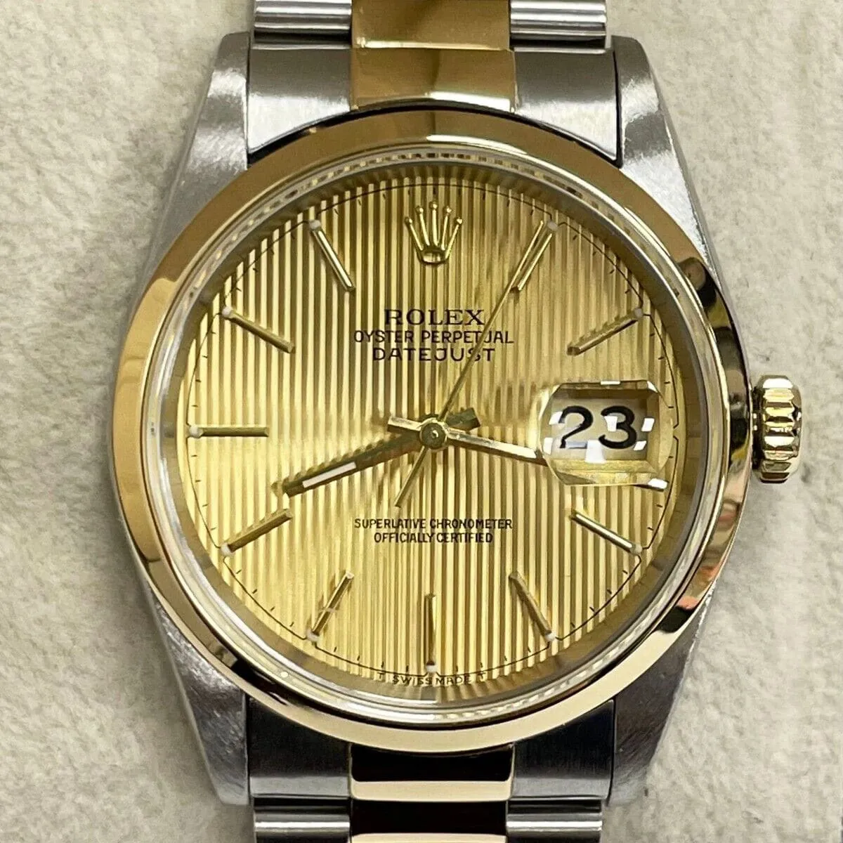 Rolex Datejust 36 16203 36mm Yellow gold Champagne