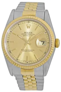 Rolex Datejust 36 16233 Stainless steel Champagne