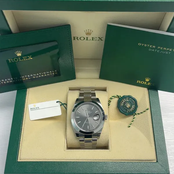 Rolex Datejust 41 126300-0007 41mm Oystersteel Gray 4