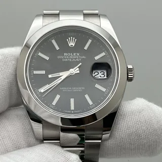 Rolex Datejust 41 126300 Stainless steel Black