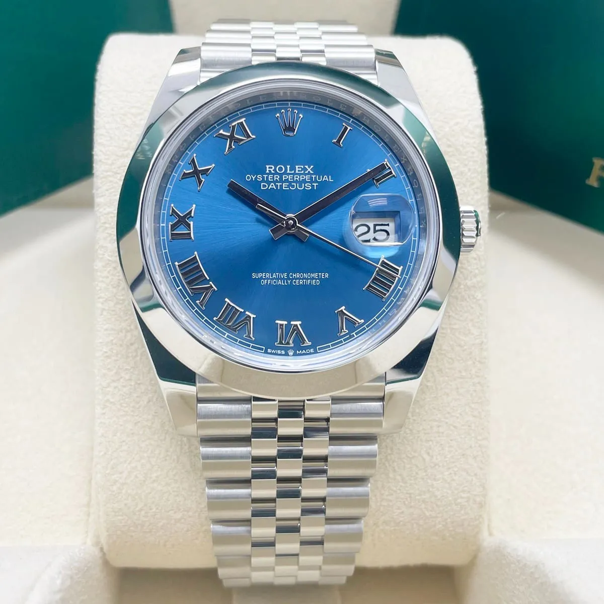 Rolex Datejust 41 126300-0018 41mm Oystersteel Blue