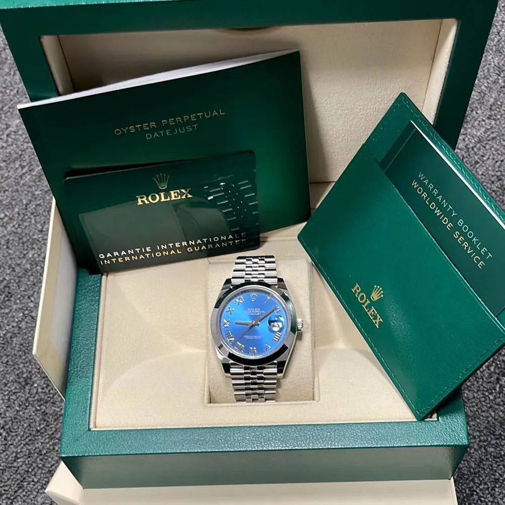 Rolex Datejust 41 126300-0018 41mm Oystersteel Blue 1