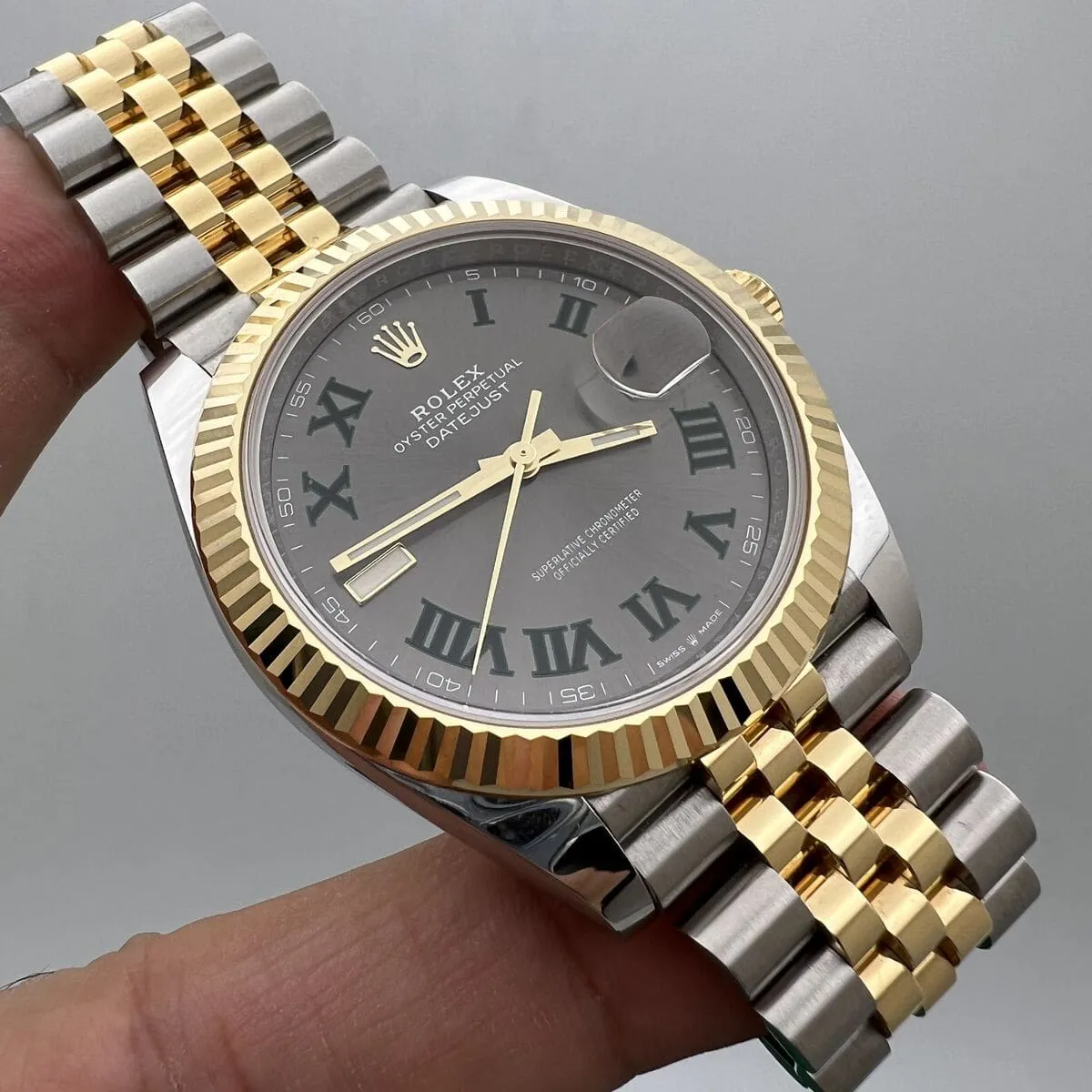 Rolex Datejust 41 126333-0020 41mm Yellow gold and Oystersteel Gray