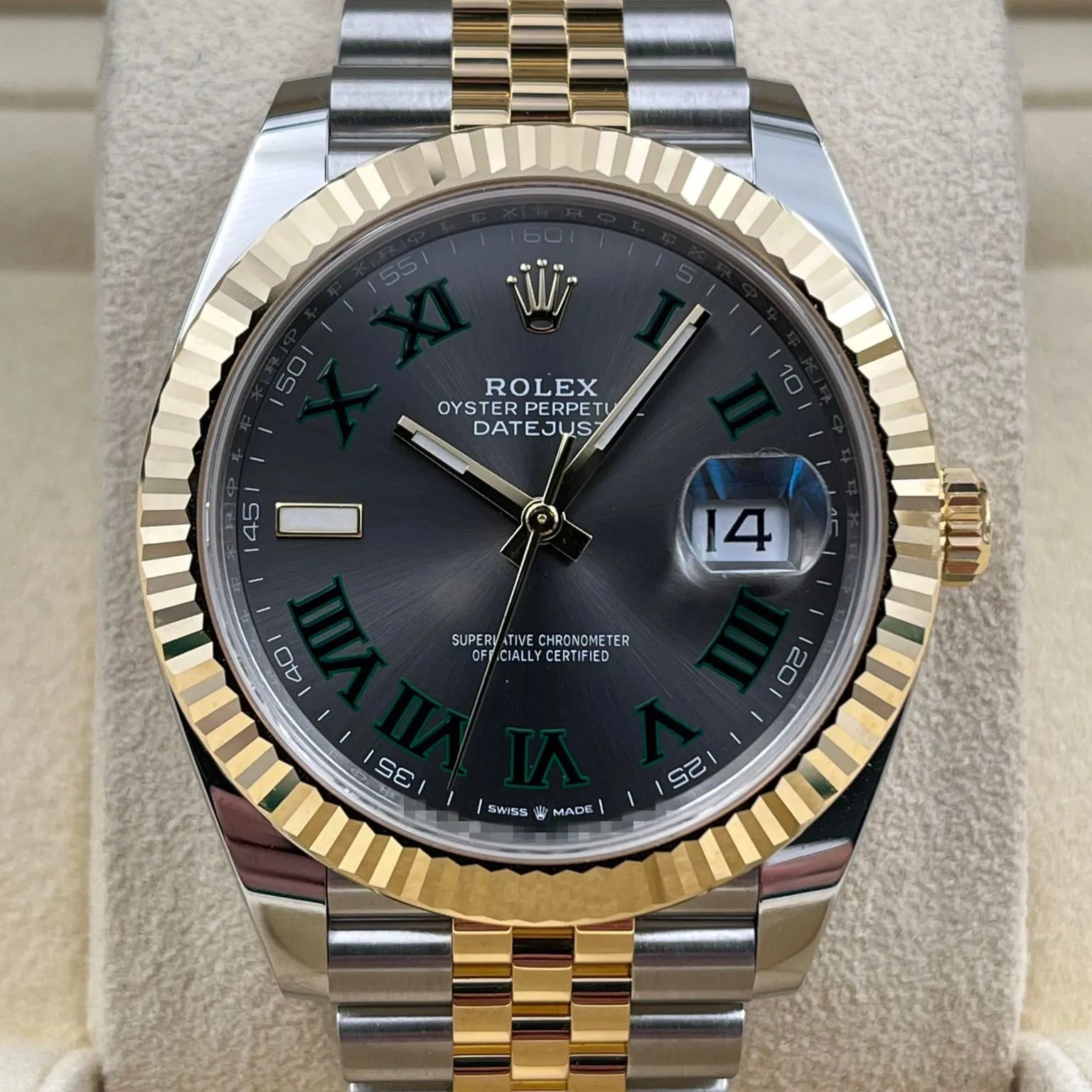 Rolex Datejust 41 126333-0020 41mm Yellow gold and Oystersteel Gray