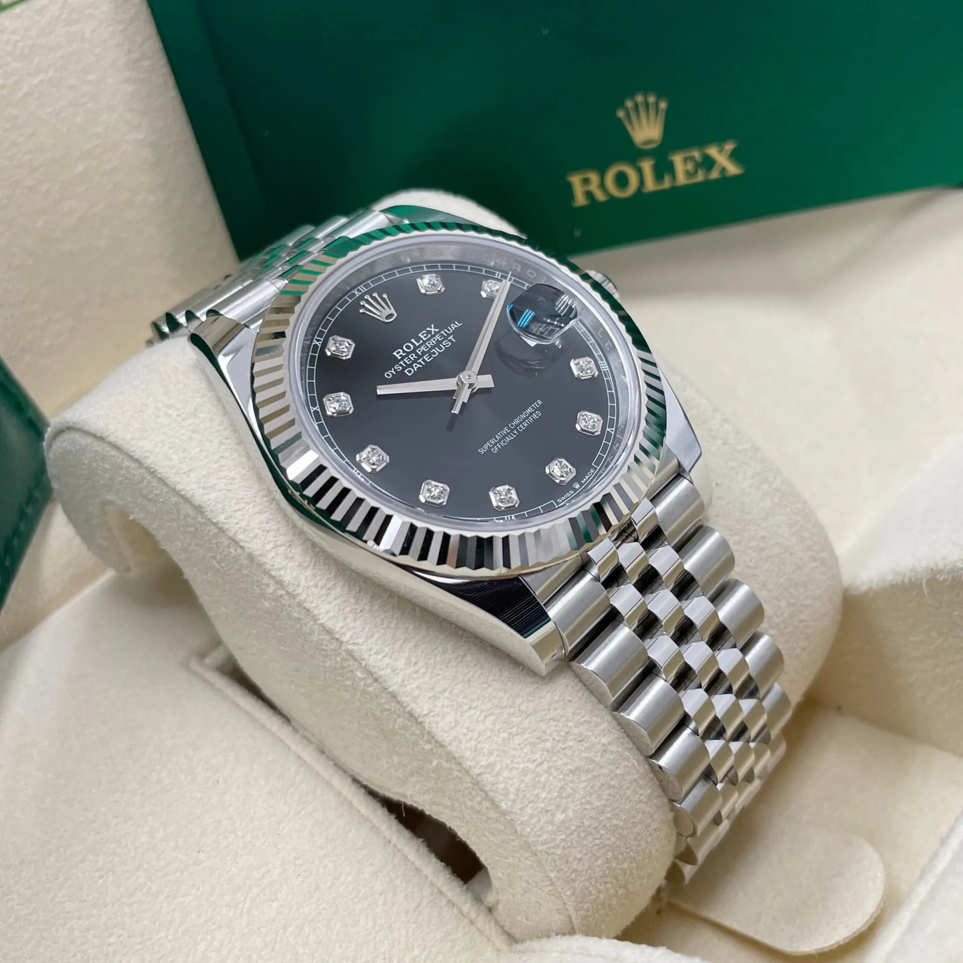 Rolex Datejust 41 126334-0012 41mm White gold and Oystersteel Black 2