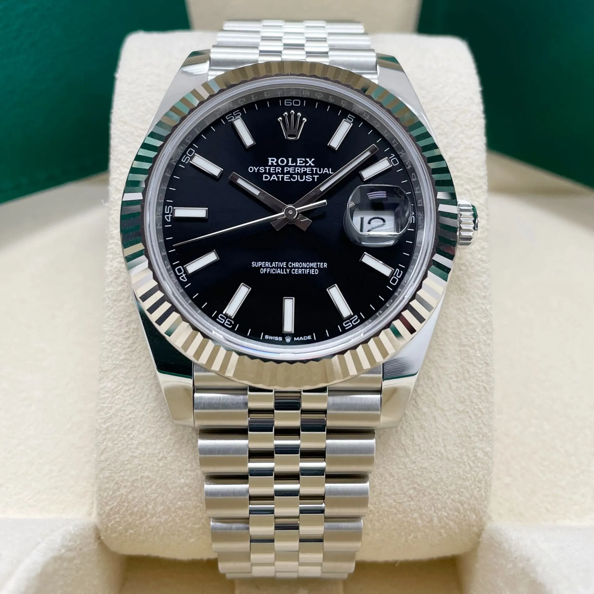 Rolex Datejust 41 126334-0018 41mm White gold and Oystersteel Black