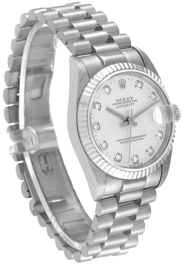 Rolex Datejust 68279 31mm White gold Silver 3