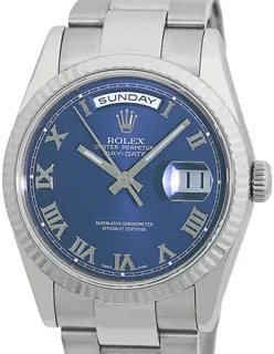 Rolex Day-Date 36 118209 White gold White