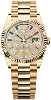 Rolex Day-Date 36 128238-0051 Yellow gold White