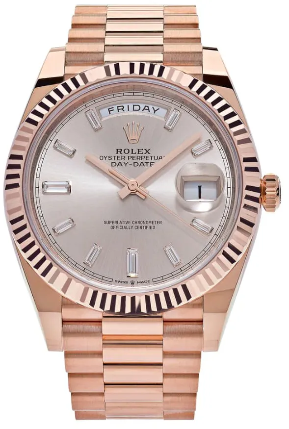 Rolex Day-Date 40 228235-0004 40mm Everose gold Gray